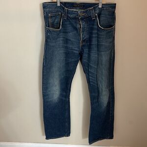 Nudie Easy Emil in melker replica Button Fly Jeans Sz 34